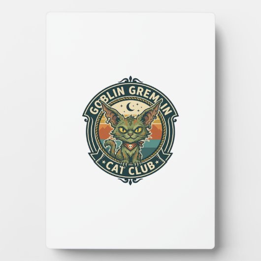 Kobold Gremlin Katze Süße Kitty Design - Kobold Gr Fotoplatte (Vorderseite)