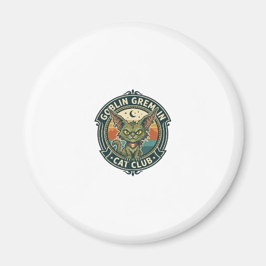 Kobold Gremlin Katze Süße Kitty Design - Kobold Gr Magnet (Vorne)