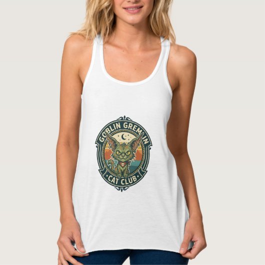 Kobold Gremlin Katze Süße Kitty Design - Kobold Gr Tank Top (Vorderseite)