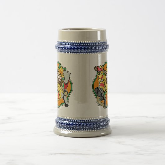 Kobold-Iren-Feuerwehrmann Bierglas (Mittel)