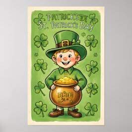 Kobold-Irische-glück-Poster zum St. Patrick's Day Poster