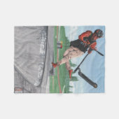 Kobold Kick Scooter Fantasy Art Fleece Blanket (Vorderseite (Horizontal))