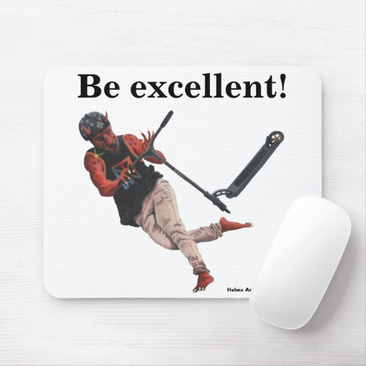 Kobold Kick Scooter Tricks Fantasy Art Mouse Pad Mousepad (Mit Mouse)