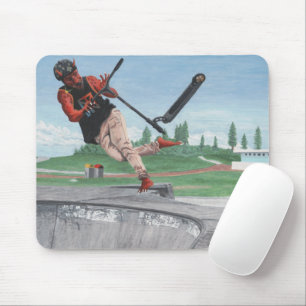 Kobold Kick Scooter Tricks Fantasy Art Mousepad
