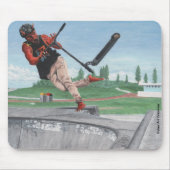 Kobold Kick Scooter Tricks Fantasy Art Mousepad (Vorne)