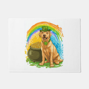 Kobold-Labrador � St. Patrick�s Day Hund Fußmatte