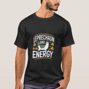 Kobold Lama Energie Lustiger Irischer Lama T-Shirt