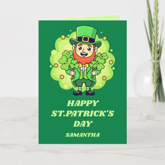 Kobold-Liebe St. Patrick's Day Karte (Vorderseite)