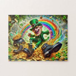 Kobold-Mischief, Spielreiche Irische Szene, Gold Puzzle