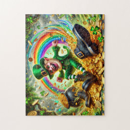 Kobold-Mischief, Spielreiche Irische Szene, Gold Puzzle