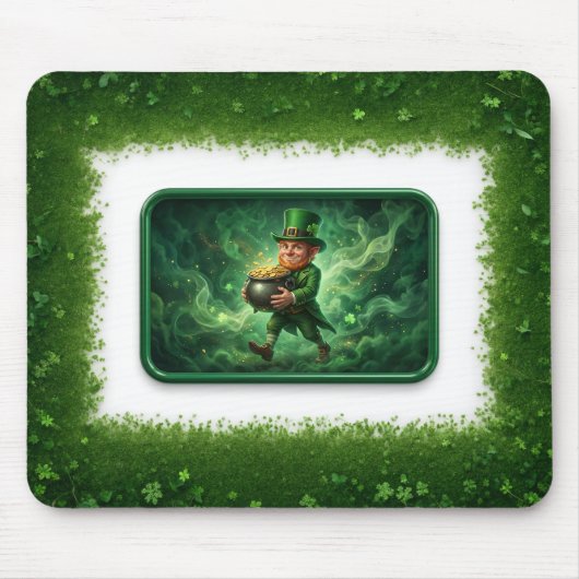 Kobold mit Goldtopf Mousepad (Vorne)