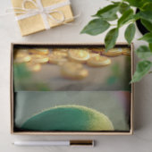 Kobold mit Kleeblättern und Goldmünzen Seidenpapier (Geschenk)