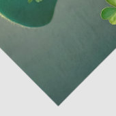 Kobold mit Kleeblättern und Goldmünzen Seidenpapier (Detail)