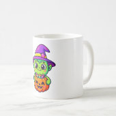 Kobold mit Kürbiskorb Kaffeetasse (VorderseiteRechts)