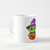 Kobold mit Kürbiskorb Kaffeetasse (Vorderseite Links)