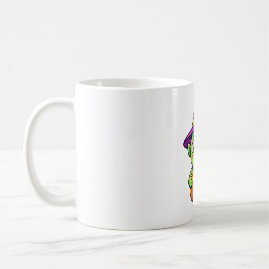 Kobold mit Kürbiskorb Kaffeetasse (Links)