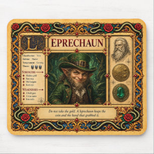 Kobold, mittelalterliche Bestiarien-Kunst Mousepad