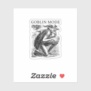 Kobold-Modus Goblincore Vintage-Ästhetik Lustig Au Aufkleber