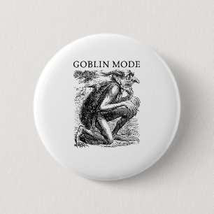 Kobold-Modus Goblincore Vintage-Ästhetik Lustig Au Button