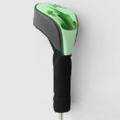 Kobold-Nelken-Hut im Gras-Monogramm Golf Headcover (angewinkelt)