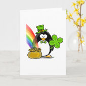 Kobold-Pinguin Karte (Gelbe Blume)