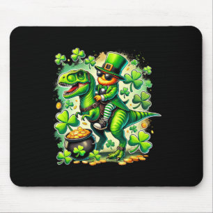 Kobold reitet T-Rex-Dinosaurier St. Pat Trex Patri Mousepad