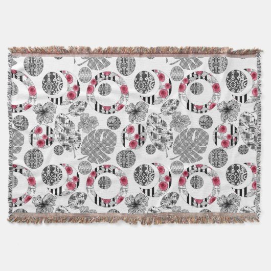 Kobold, Rot und Schwarz, Quilt, Patchwork Decke (Vorderseite)