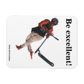 Kobold Scooter Tricks Fantasy Art Flexible Magnet (Horizontal)