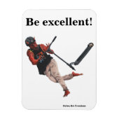 Kobold Scooter Tricks Fantasy Art Flexible Magnet (Vertikal)