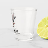 Kobold Scooter Tricks Fantasy Art Shooting Glass Schnapsglas (Rechts)