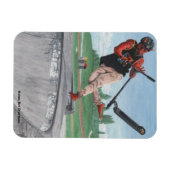 Kobold Scooter Tricks Fantasy Kühlschrank Magnet (Horizontal)