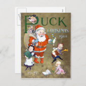 Kobold-Titelseiten-Weihnachten 1901 Feiertagspostkarte (Vorne/Hinten)