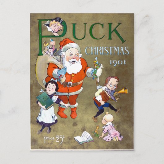 Kobold-Titelseiten-Weihnachten 1901 Feiertagspostkarte (Vorderseite)