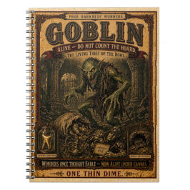 Kobold, Vintage Zirkusmonster Notizblock