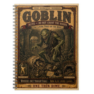 Kobold, Vintage Zirkusmonster Notizblock