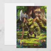 Kobold-Wächter des Waldes. Feiertagskarte (Vorne/Hinten)