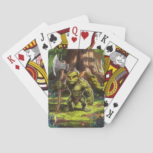 Kobold-Wächter des Waldes. Spielkarten (Rückseite)