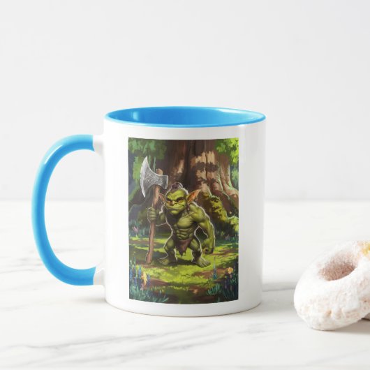 Kobold-Wächter des Waldes. Tasse (Mit Donut)