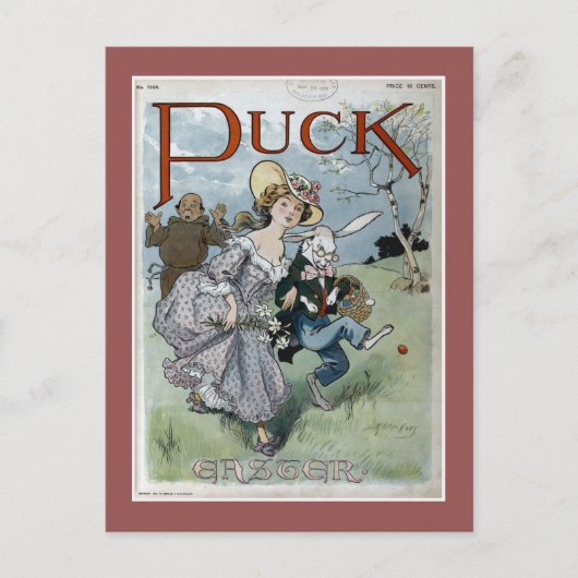 Kobold-Zeitschriften-Ostern-Abdeckung Feiertagspostkarte (Vorderseite)