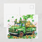 Kobolde auf LKW-Blätter Postkarte (Vorne/Hinten)