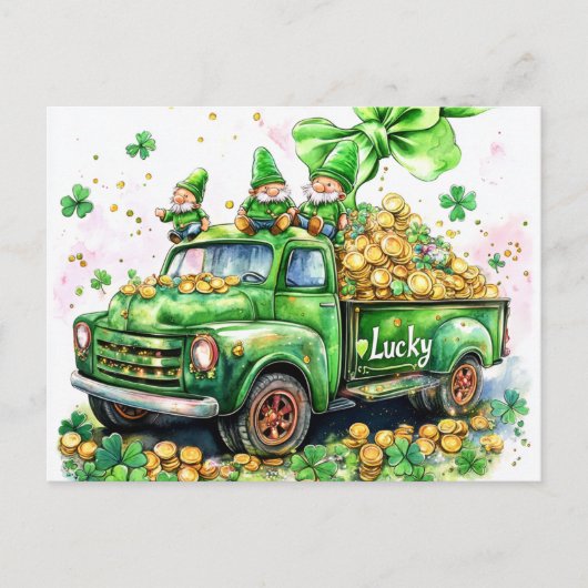 Kobolde auf LKW-Blätter Postkarte (Vorderseite)
