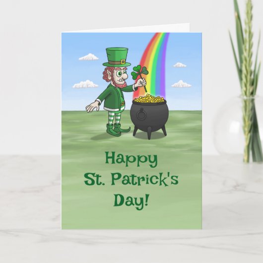 Kobolde Frohen St. Patrick's Day Karte (Vorderseite)