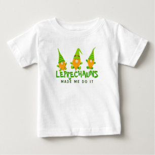 Kobolde haben mich dazu gebracht Lustiger St. Patr Baby T-shirt
