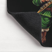 Koboldflöte Lustiger St. Patricks Tag Irischer Mus Mousepad (Ecke)