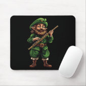 Koboldflöte Lustiger St. Patricks Tag Irischer Mus Mousepad (Mit Mouse)