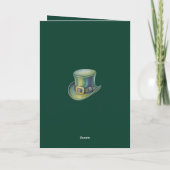 Koboldhut St. Patrick's Day Grußkarte Karte (Rückseite)