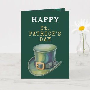 Koboldhut St. Patrick's Day Grußkarte Karte