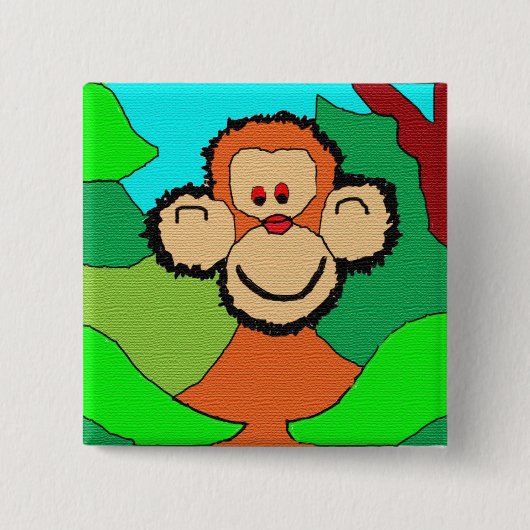 Koboldschimpanse Button (Vorderseite)