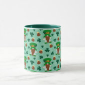 Koboldstrümpfe mit Klee und Töpfen aus Gold Tasse (Zentrum)