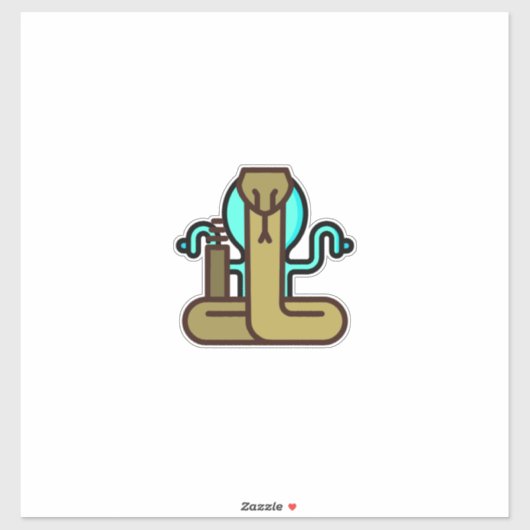 Kobra Aufkleber (Blatt)